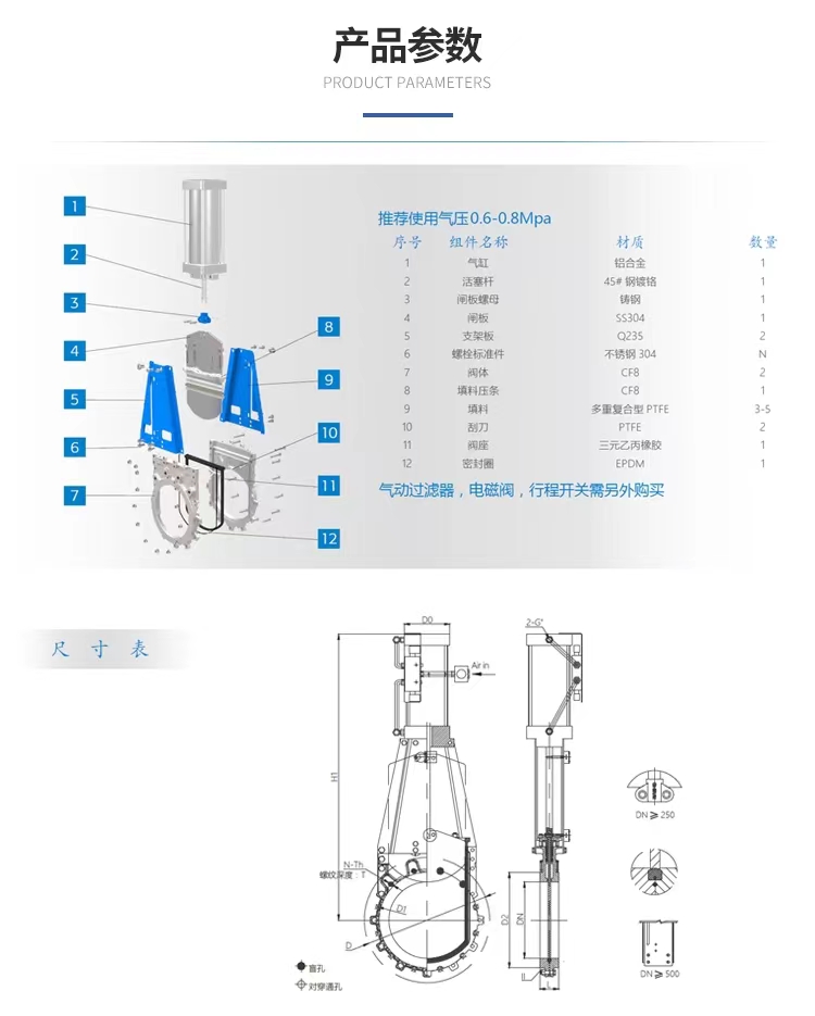 氣動(dòng)刀閘閥,氣動(dòng)插板閥參數(shù)外形尺寸結(jié)構(gòu)圖 氣動(dòng)刀閘閥,氣動(dòng)插板閥參數(shù)外形尺寸結(jié)構(gòu)圖